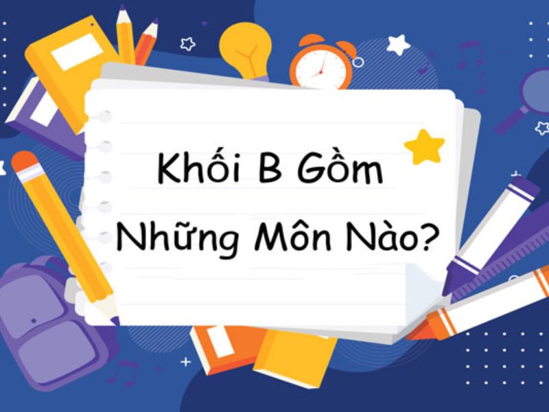 Khối B truyền thống gồm Toán, Hóa học và Sinh học, đồng thời có thêm nhiều tổ hợp mở rộng trong xét tuyển đại học. 