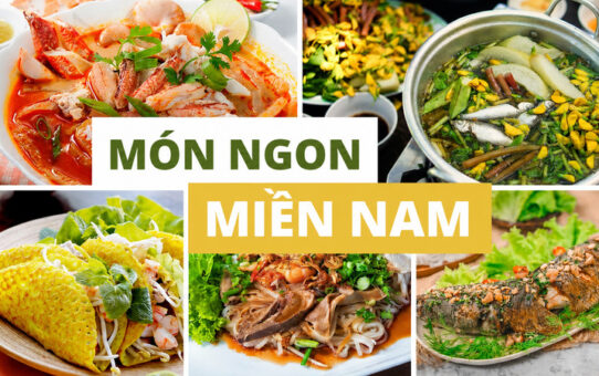 Ẩm thực miền Nam nổi bật với vị mặn ngọt hài hòa, rau ăn kèm phong phú và nước chấm đậm đà. 