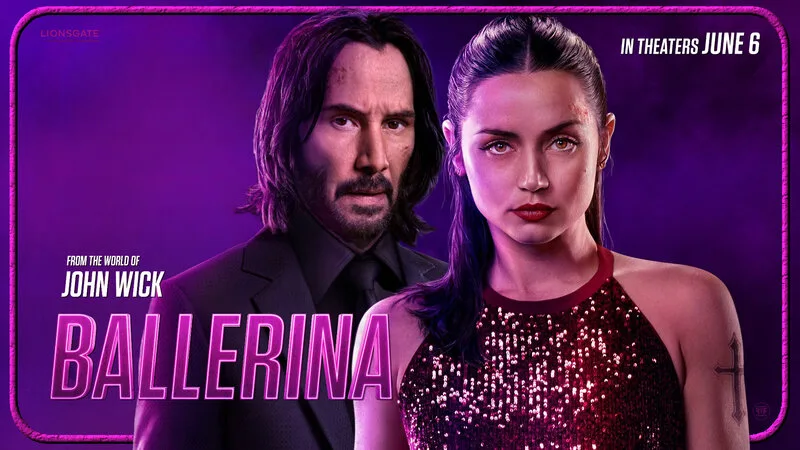 Ballerina mở rộng vũ trụ John Wick với hình tượng nữ sát thủ mạnh mẽ do Ana de Armas thể hiện.