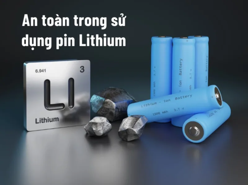 Pin lithium cần được sử dụng đúng cách vì nhiệt độ cao, va đập mạnh hoặc sạc sai có thể làm tăng rủi ro mất an toàn.